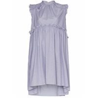 Brøgger Vestido Posey de algodÃ£o com babados - Branco