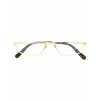 Brioni Armação de óculos retangular - Dourado