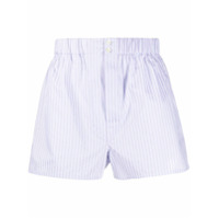Brioni Bermuda com estampa de listras - Roxo