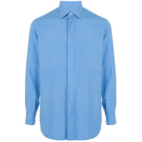 Brioni Camisa com colarinho pontiagudo - Azul