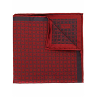 Brioni Lenço de bolso com estampa corrida - Vermelho