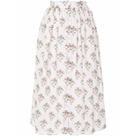 Brock Collection floral print skirt - Branco