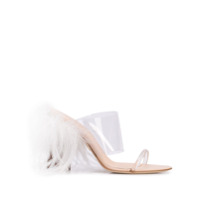 Brother Vellies Mule de tiras transparente - Branco