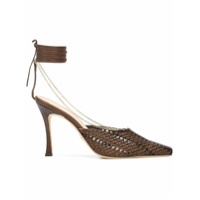 Brother Vellies Sapato Olivia com salto 100mm - Marrom