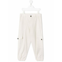 Brunello Cucinelli Kids Calça esportiva - Branco