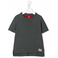 Brunello Cucinelli Kids Camiseta com bolso no busto - Cinza