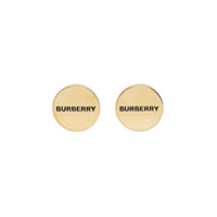 Burberry Abotoaduras Engraved banhadas a ouro - Dourado