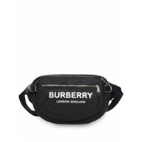 Burberry Bolsa ECONYL® grande com estampa de logo - Preto