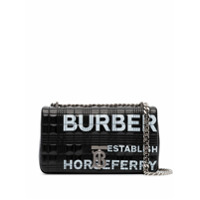 Burberry Bolsa tiracolo com estampa gráfica - Preto
