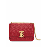 Burberry Bolsa tiracolo matelassê pequena monogramada - Vermelho