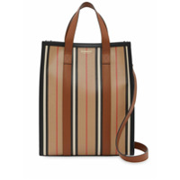 Burberry Bolsa tote Icon Stripe Portrait pequena - Neutro