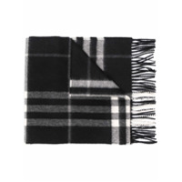 Burberry Cachecol Giant xadrez de cashmere - Preto