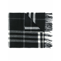 Burberry Cachecol Giant xadrez de cashmere - Preto