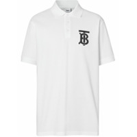 Burberry Camisa polo com estampa monogramada - Branco