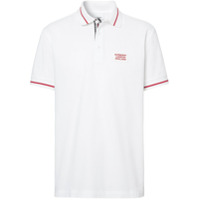 Burberry Camisa polo com patch de logo - Branco