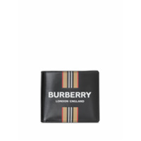 Burberry Carteira com listras icônicas - Preto