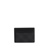 Burberry check-print leather cardholder - Preto