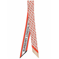 Burberry Echarpe com estampa monogramada - Vermelho