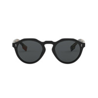 Burberry Eyewear Keyhole round frame sunglasses - Preto