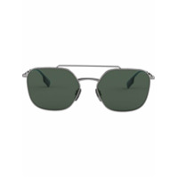 Burberry Eyewear Óculos de sol aviador quadrado - Metálico