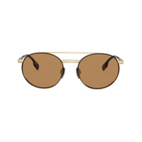 Burberry Eyewear Óculos de sol aviador redondo - Dourado