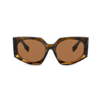 Burberry Eyewear Óculos de sol oversized - Marrom