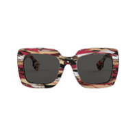 Burberry Eyewear Óculos de sol oversized quadrado - Vermelho