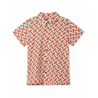 Burberry Kids Camisa com estampa de monogramada - Neutro
