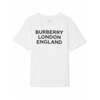 Burberry Kids Camiseta com estampa de logo - Branco