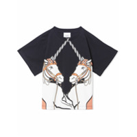 Burberry Kids Camiseta com estampa de unicórnio - Preto