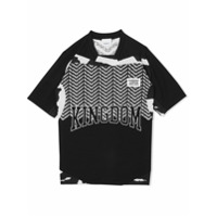 Burberry Kids Camiseta com mesh e estampa Kingdom - Preto