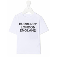 Burberry Kids Camiseta de algodão com estampa de logo - Branco
