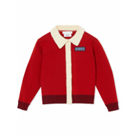 Burberry Kids Cardigan mangas longas - Vermelho