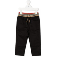 Burberry Kids Icon Stripe track pants - Preto