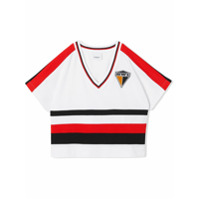Burberry Kids logo colour-block T-shirt - Branco