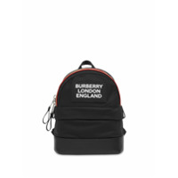 Burberry Kids Mochila com listras icônicas - Preto