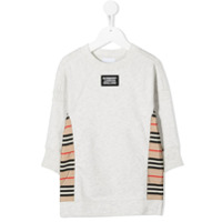 Burberry Kids Moletom com estampa de listra Wanda - Neutro