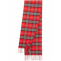 Burberry Kids The Mini Classic Vintage Check cashmere scarf - Vermelho