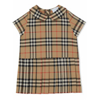 Burberry Kids Vestido com estampa xadrez - Neutro