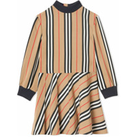 Burberry Kids Vestido mangas longas - Estampado