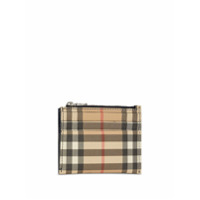 Burberry Porta-cartões Vintage Check de couro - Neutro