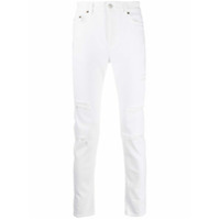 Buscemi Calça jeans slim com efeito destroyed - Branco