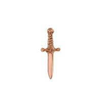 BVLA 14kt rose gold slasher dagger pin - ROSEGOLD