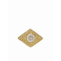 BVLA Brinco único Harlequin de ouro 14k com diamante - YLWGOLD
