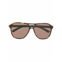 Bvlgari Óculos de sol aviador com lentes coloridas - Marrom
