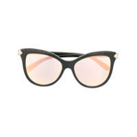 Bvlgari Óculos de sol gatinho com lentes coloridas - Preto