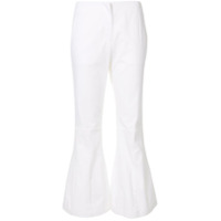 By Any Other Name Calça flare cropped - Branco