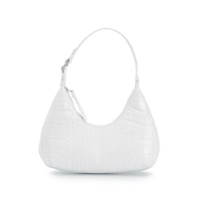 BY FAR Bolsa Baby com efeito pele de crocodilo - Branco