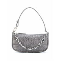 BY FAR Bolsa tiracolo Rachel mini de couro - Cinza