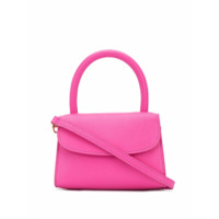 BY FAR Bolsa tote mini de couro granulado - Rosa